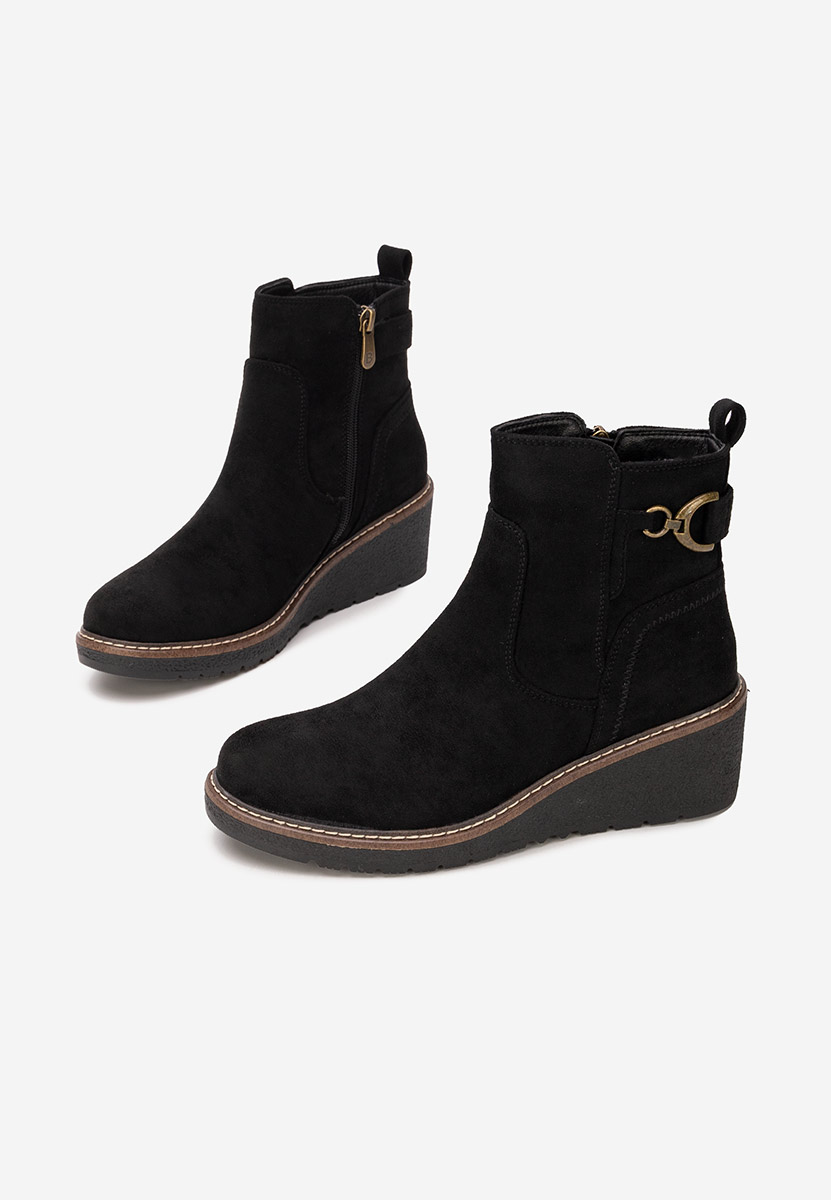 Ghete cu platforma Celmira negre