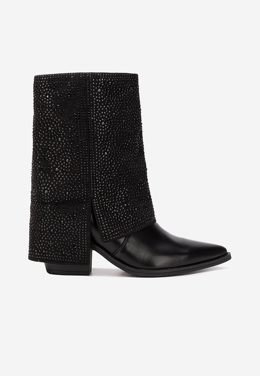 Cizme scurte dama Zafira negre