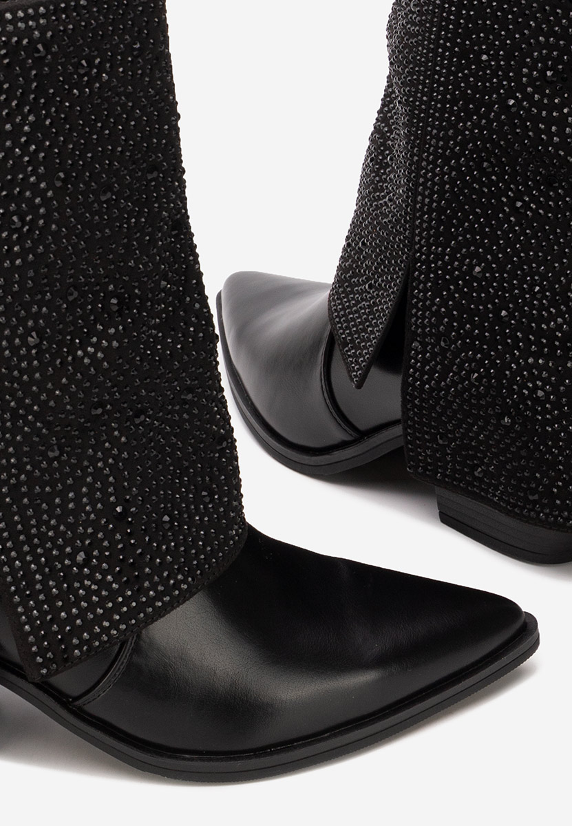 Cizme scurte dama Zafira negre