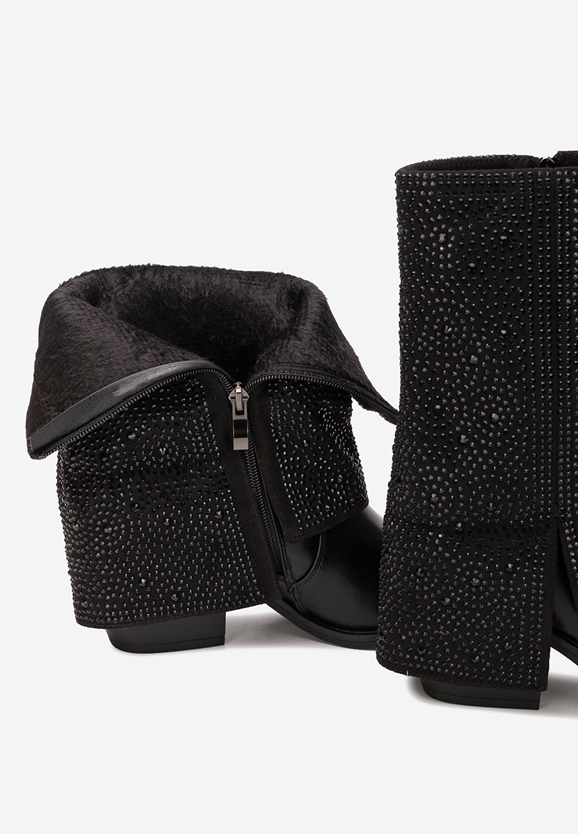 Cizme scurte dama Zafira negre