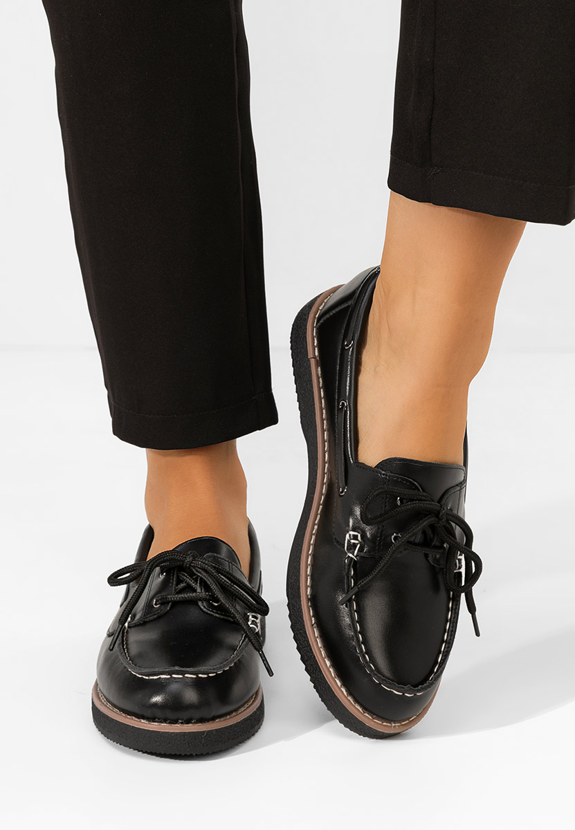 Pantofi casual dama Belvesa negri