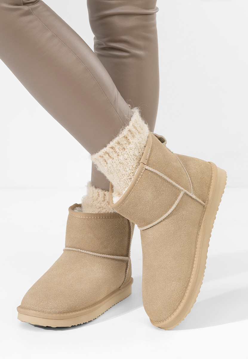 Cizme tip ugg Crisea V2 bej
