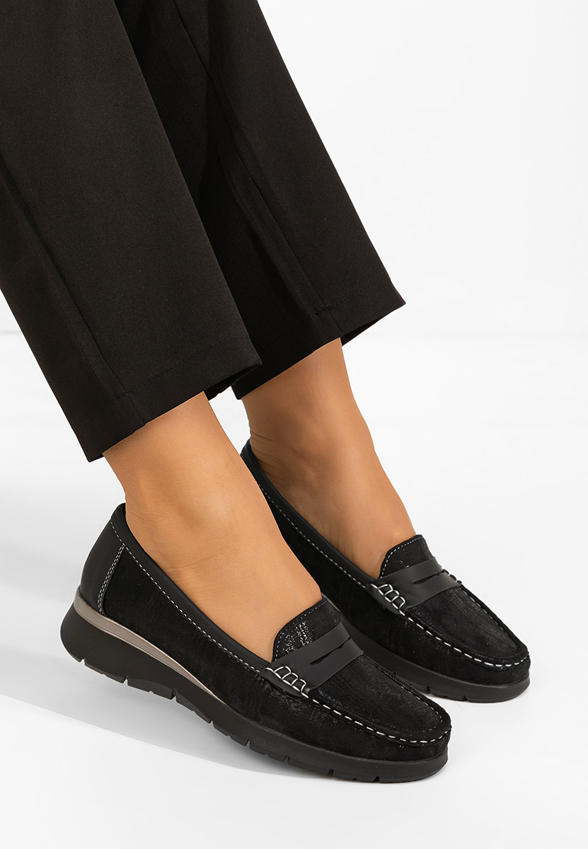 Mocasini dama Martinea negri