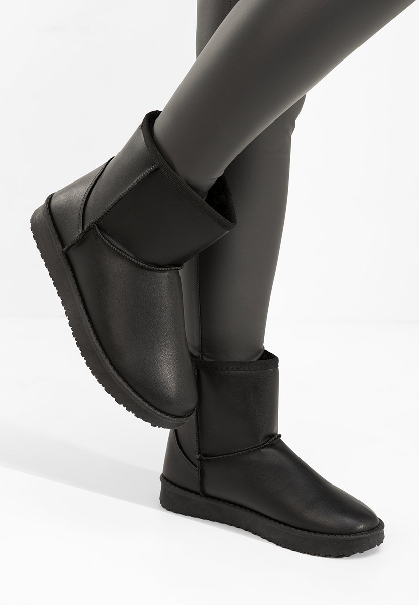 Cizme tip ugg Meloria negre