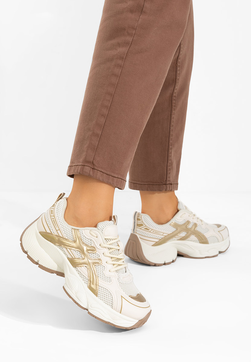 Sneakers cu platforma Kaliora V2 bej