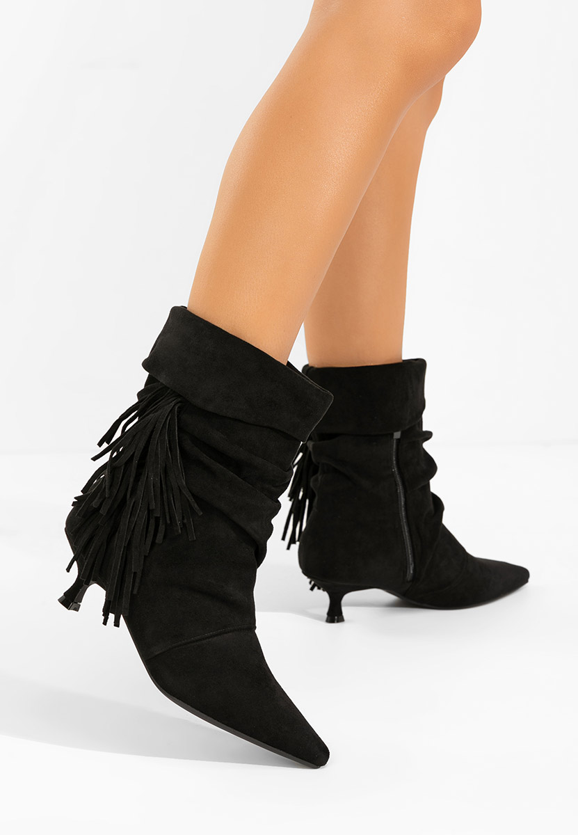 Botine dama cu toc Deizy negre
