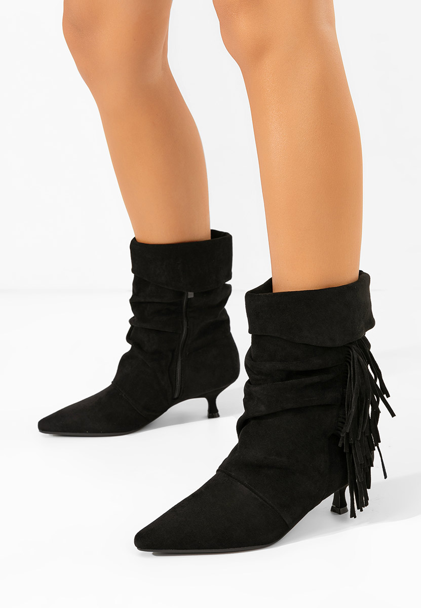 Botine dama cu toc Deizy negre