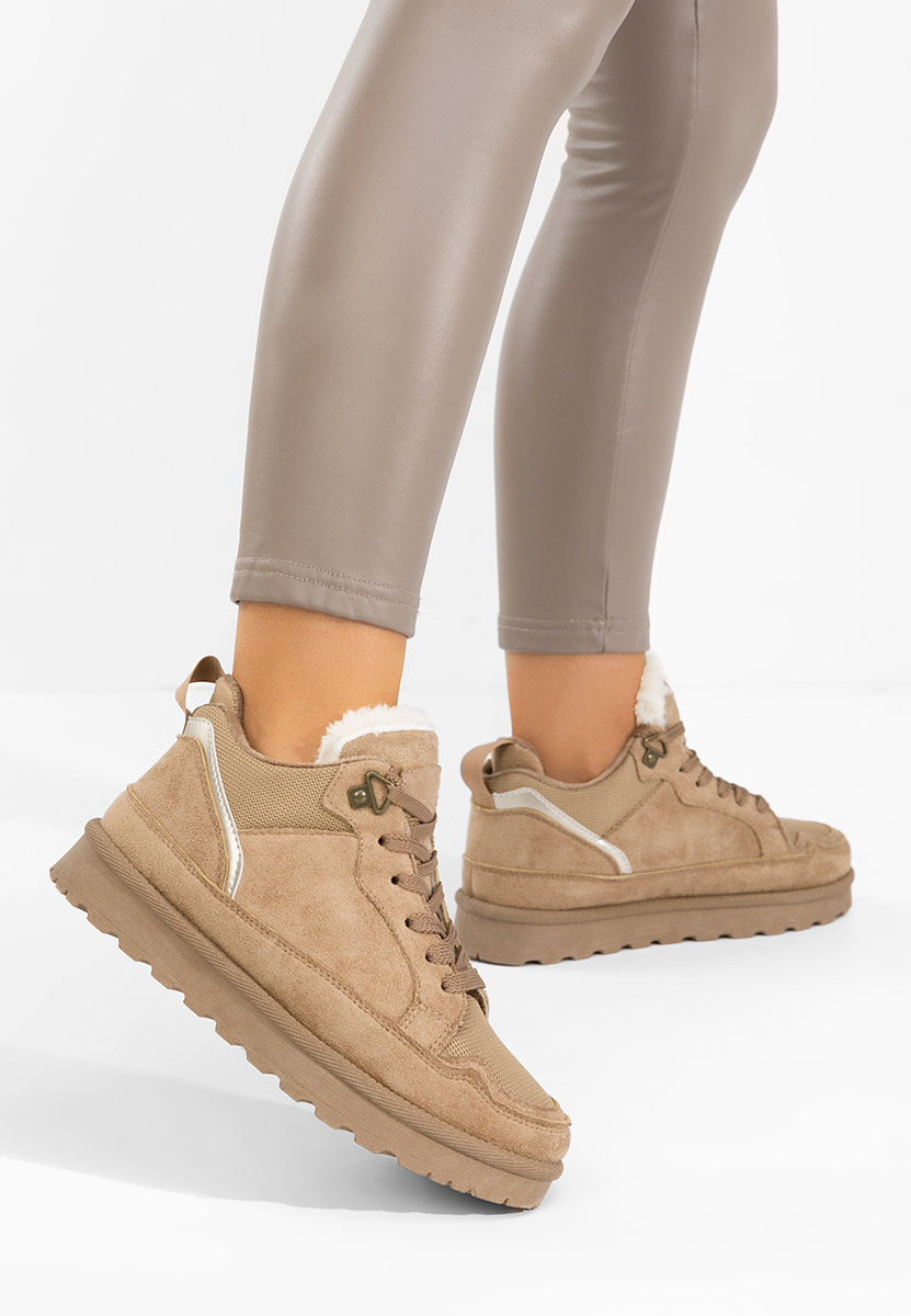 Sneakers dama imblaniti Adisia kaki Sneakers dama imblaniti Adisia kaki