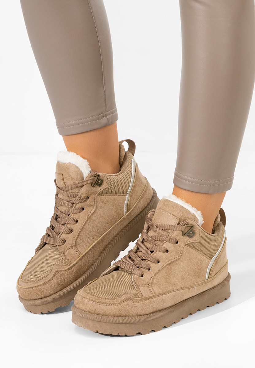 Sneakers dama imblaniti Adisia kaki Sneakers dama imblaniti Adisia kaki