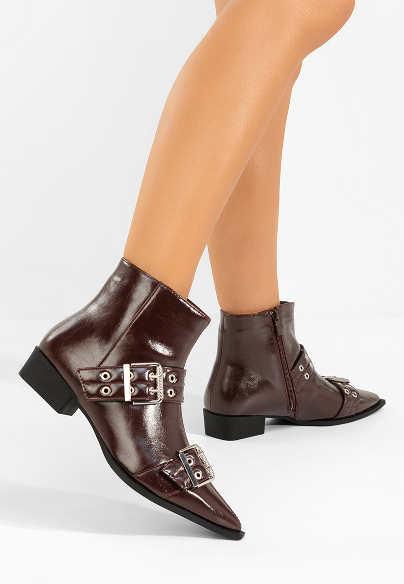 Botine dama Invera grena