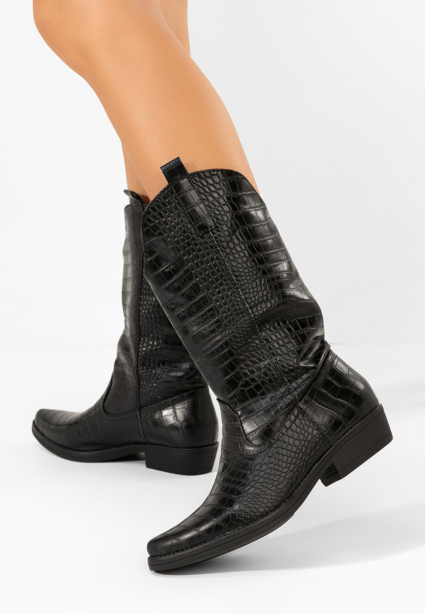 Cizme cowboy dama Renora negre