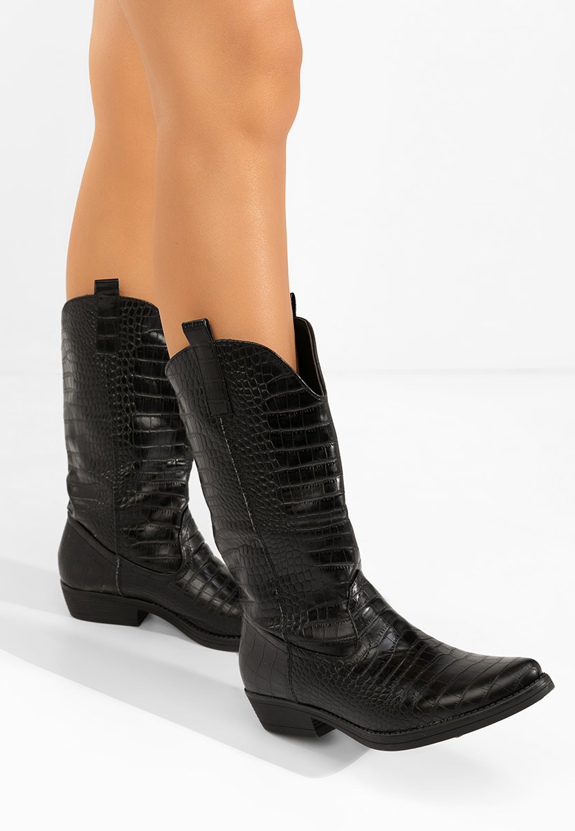 Cizme cowboy dama Renora negre