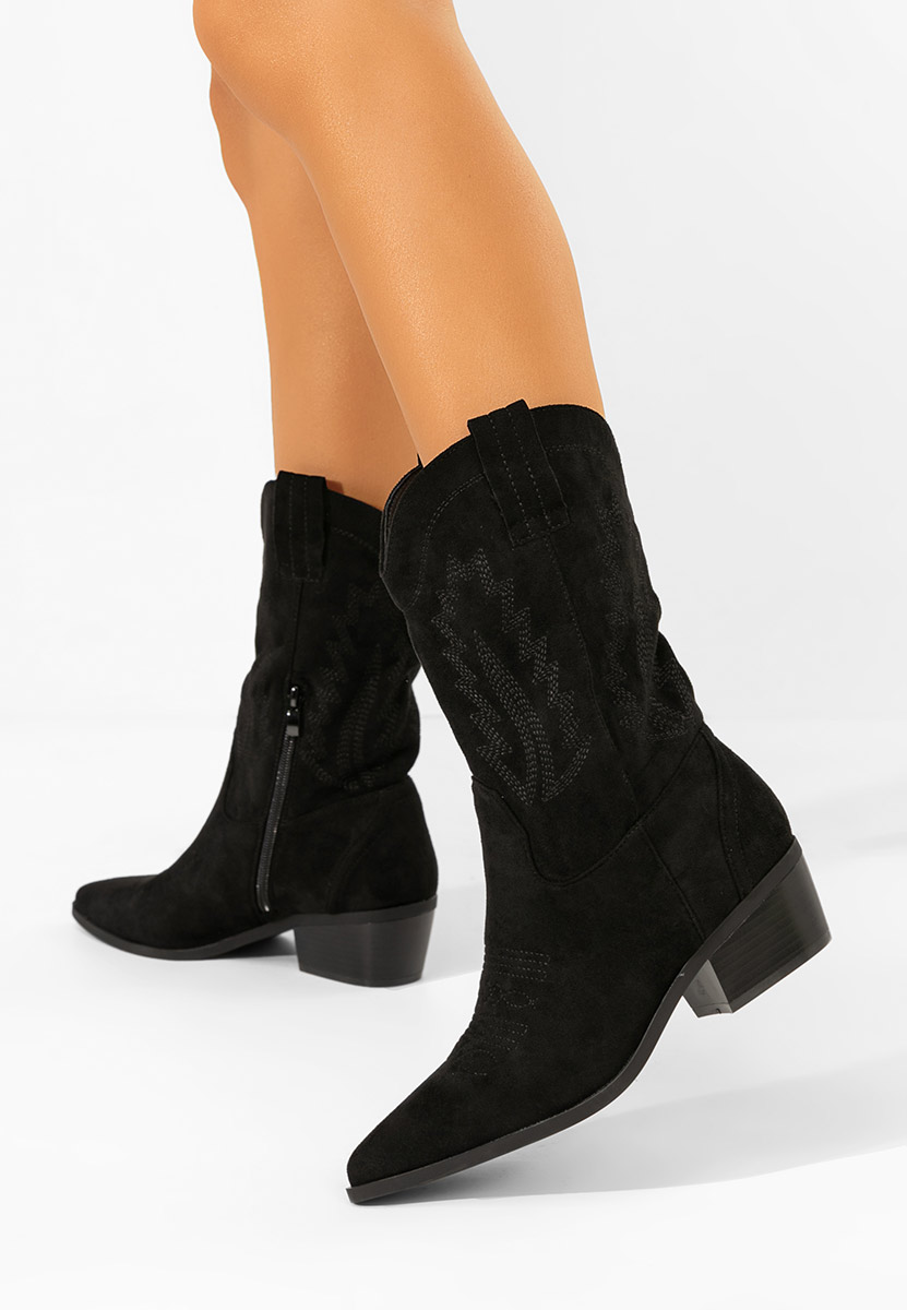 Cizme cowboy damă Brevaya negre Cizme cowboy damă Brevaya negre