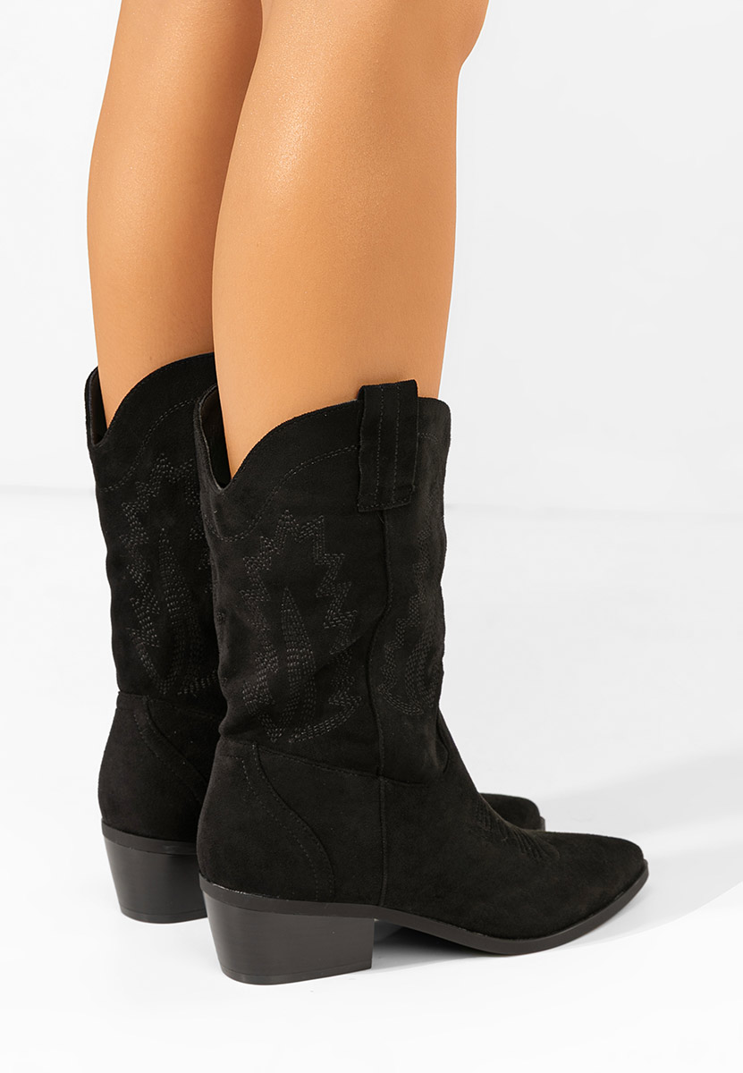 Cizme cowboy damă Brevaya negre Cizme cowboy damă Brevaya negre