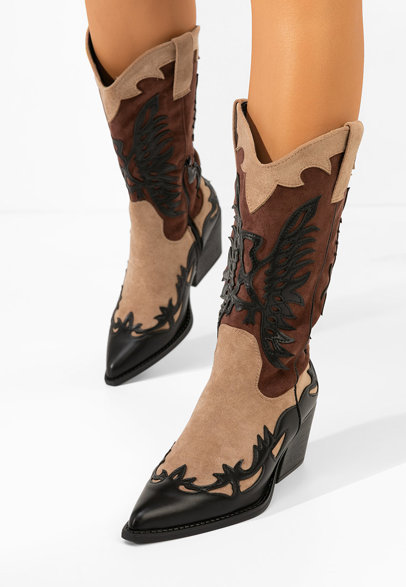 Cizme cowboy damă Jasnira negre