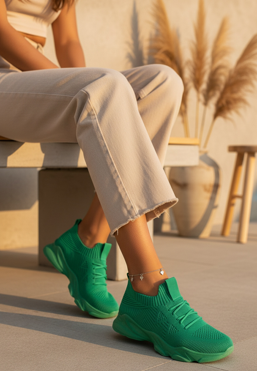 Pantofi sport dama Lugo verzi