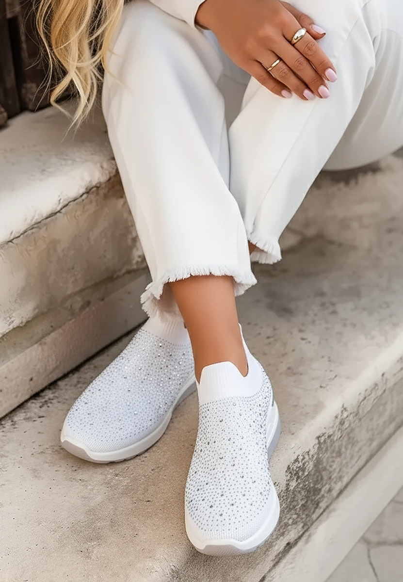 Sneakers cu platforma Alsina albi