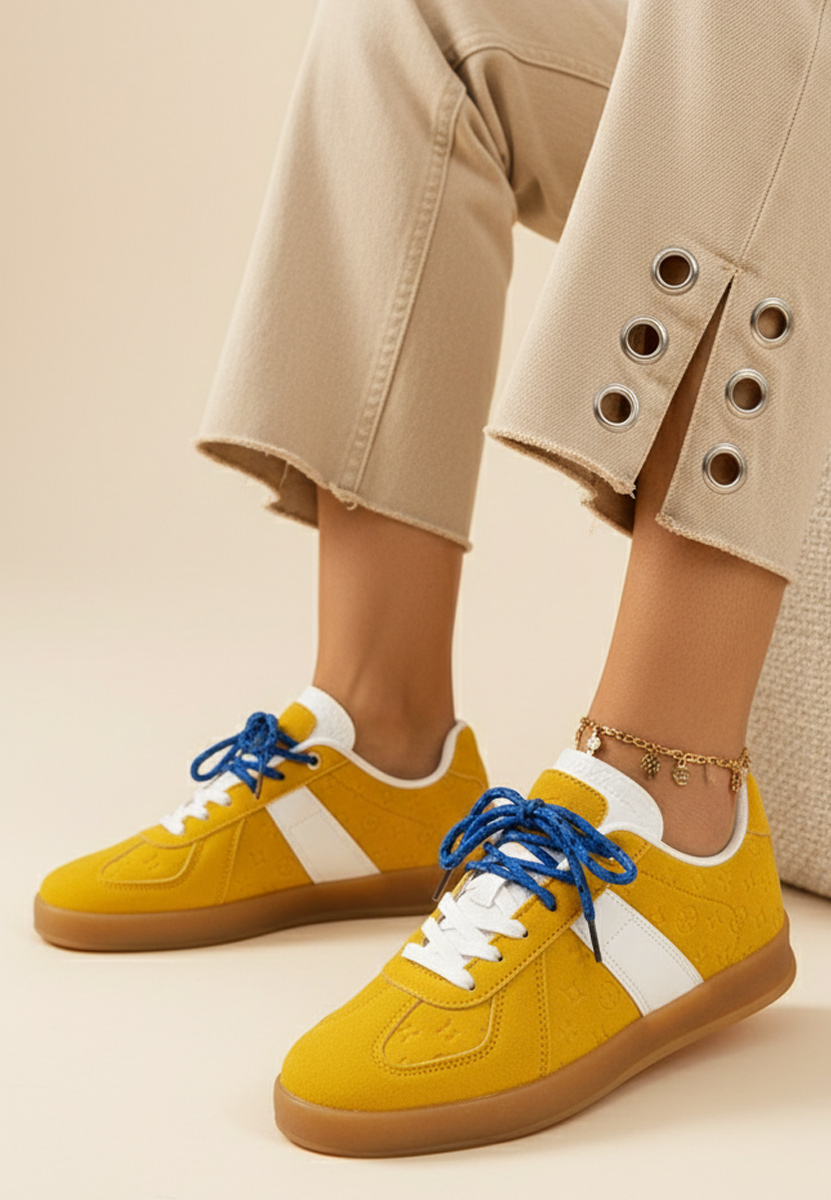 Sneakers dama Lahoma galbeni