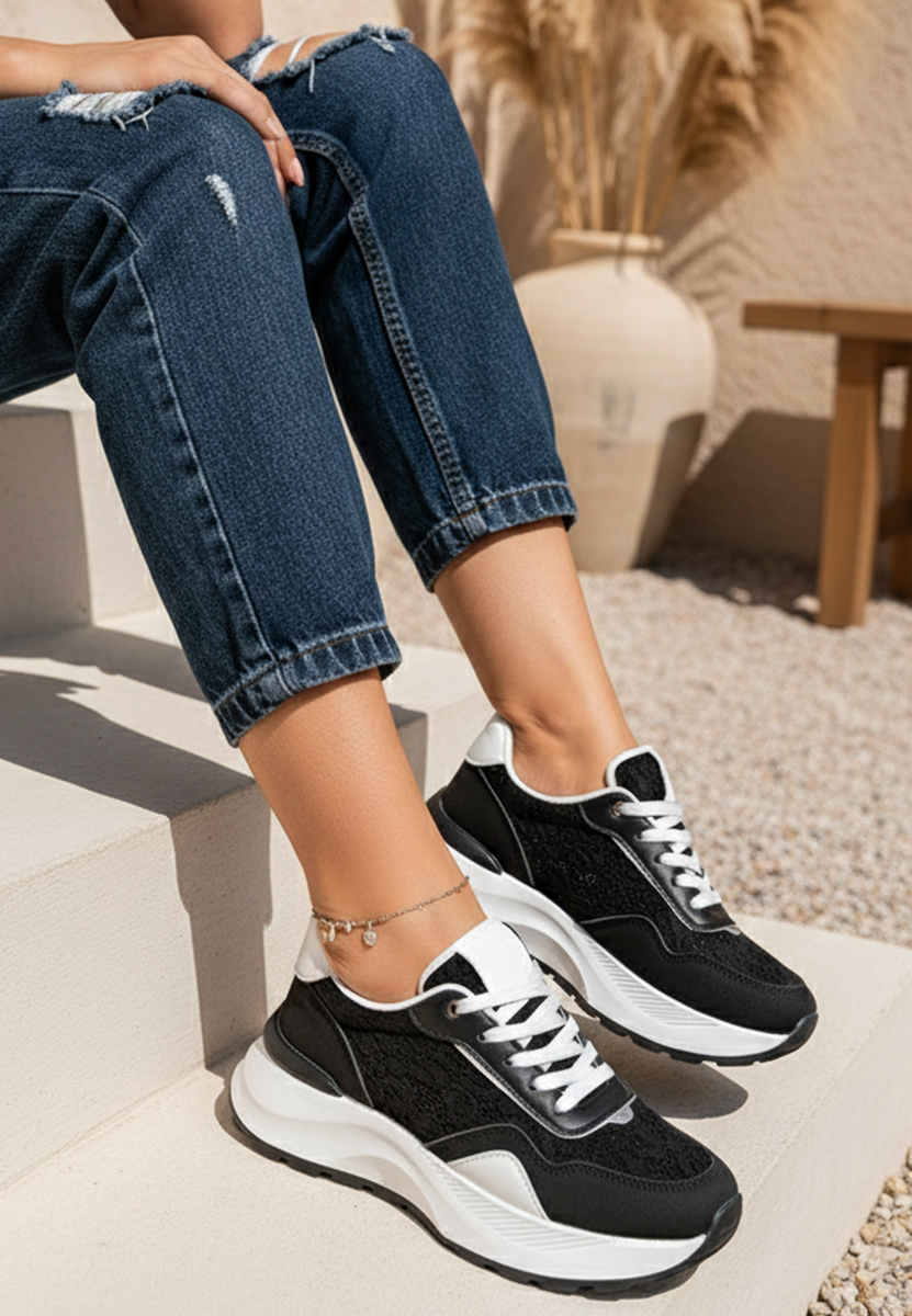 Sneakers dama Enida negri