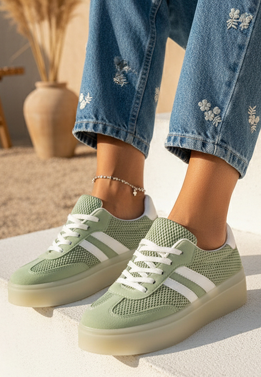 Sneakers dama Udinea verzi