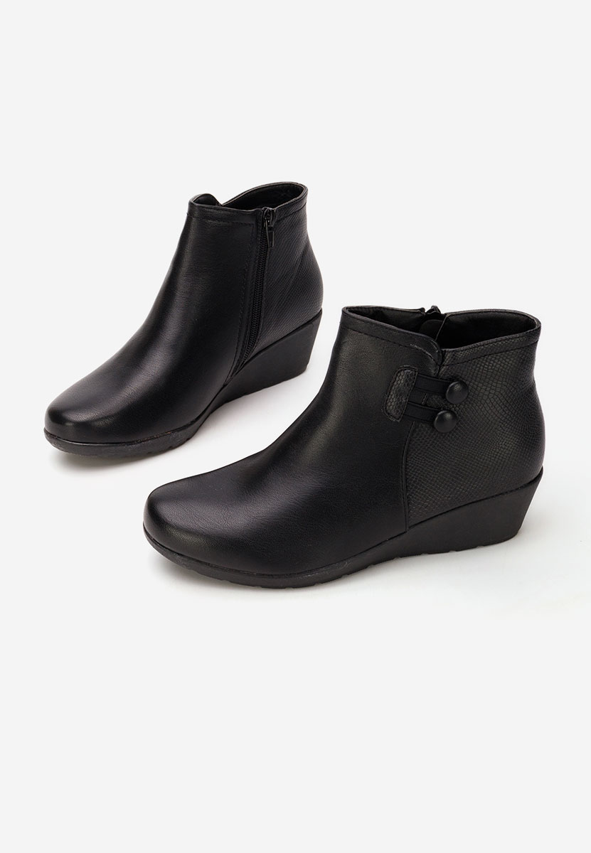 Ghete cu platforma Renvira negre