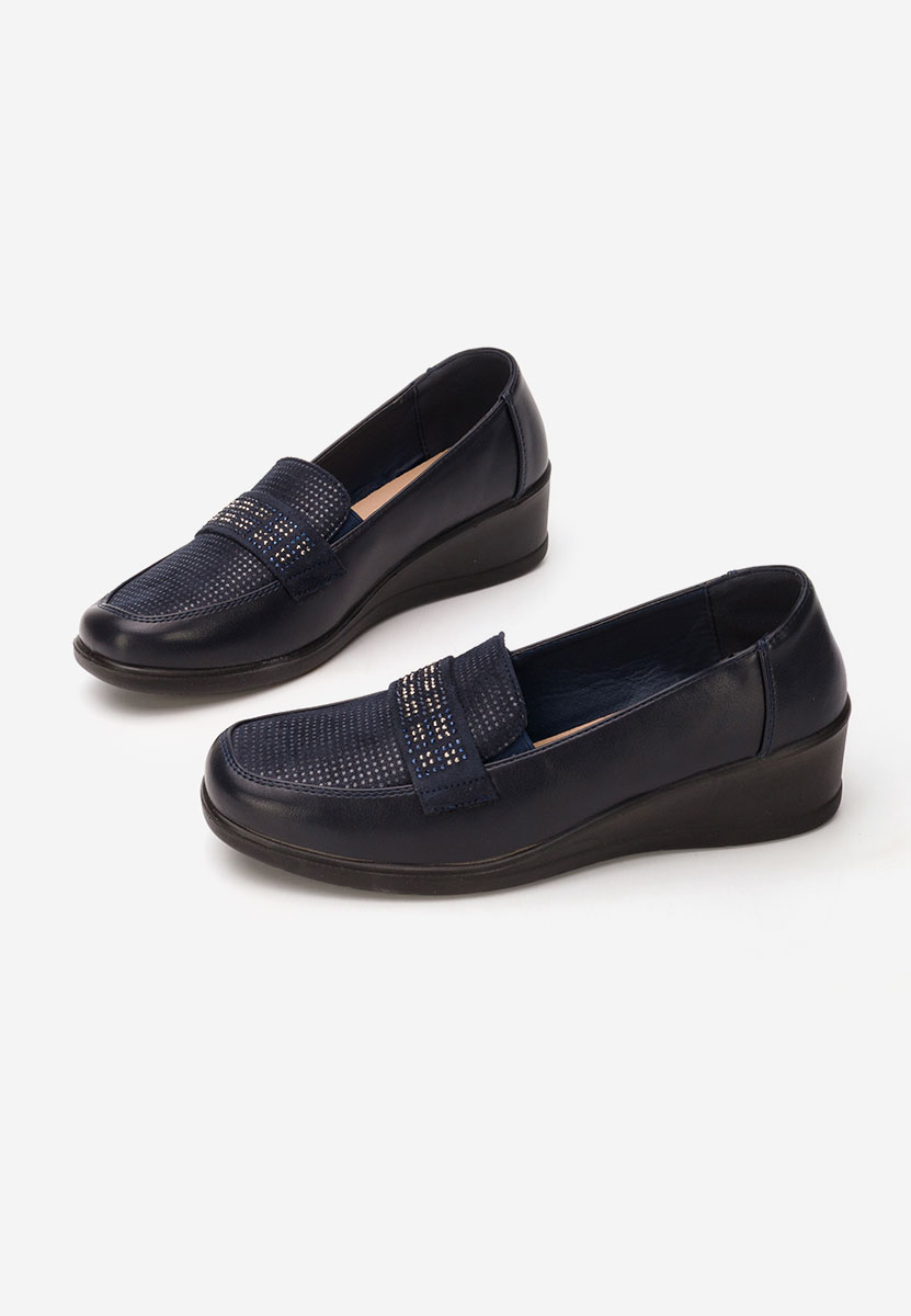 Mocasini dama Tracey albastri