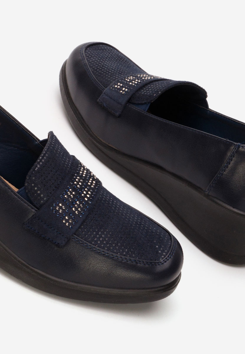 Mocasini dama Tracey albastri