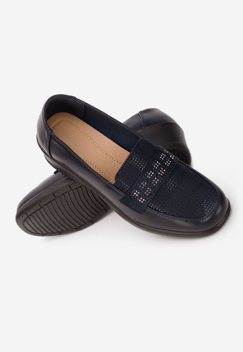 Mocasini dama Tracey albastri