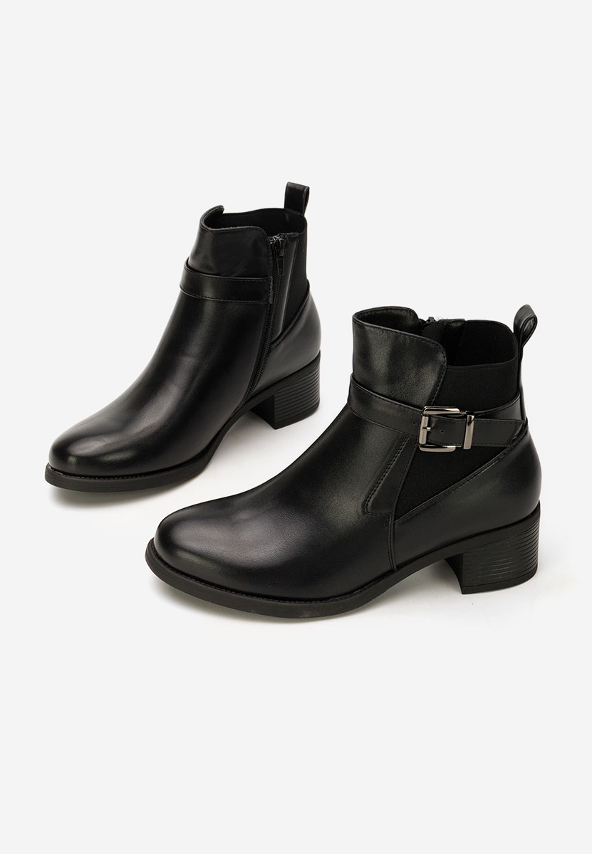 Ghete cu toc Tivara negre