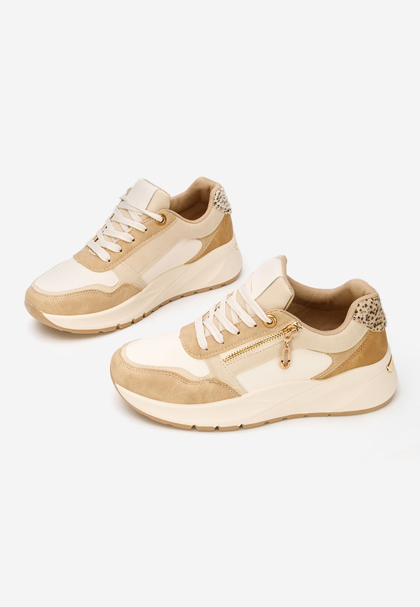 Sneakers cu platformă Ziania bej