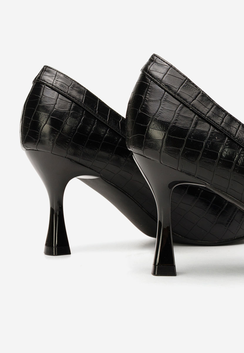 Pantofi cu toc subtire Jasoria negri