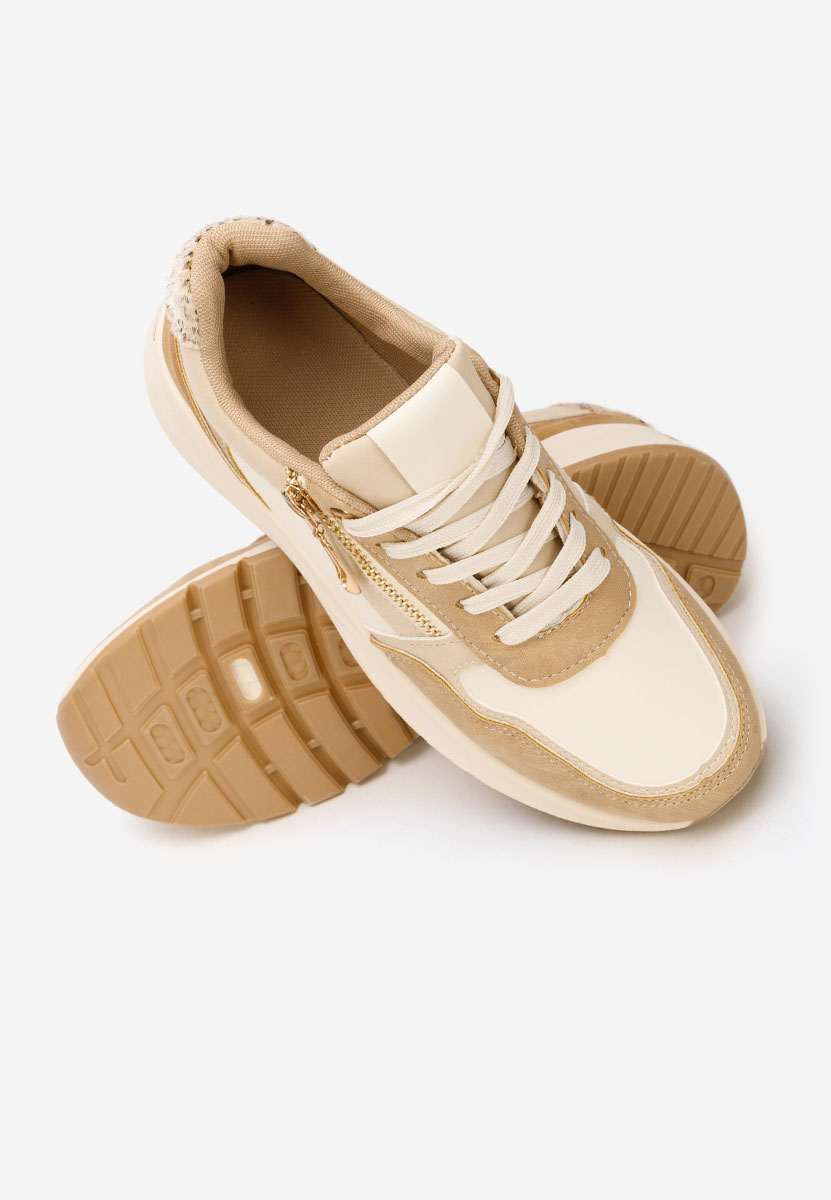 Sneakers cu platformă Ziania bej