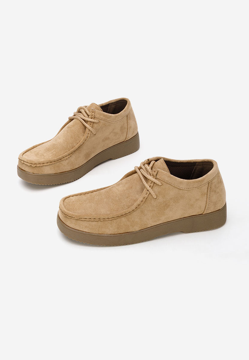 Pantofi casual dama Zairia kaki