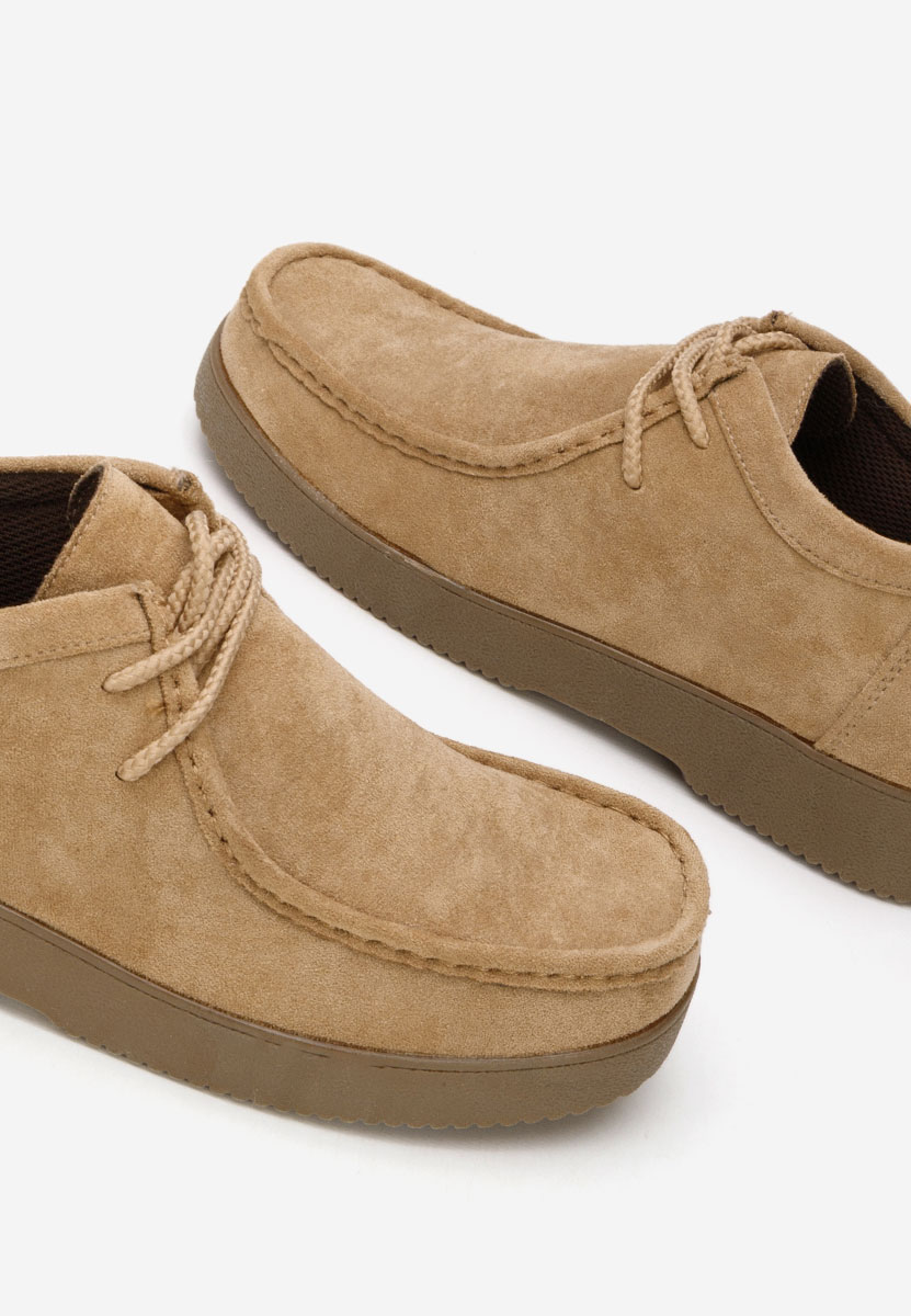 Pantofi casual dama Zairia kaki