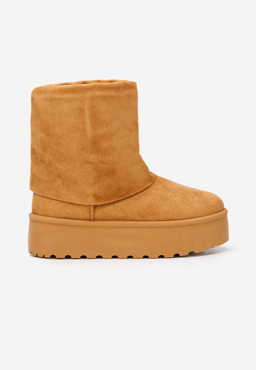 Cizme tip ugg cu platformă Janesia camel