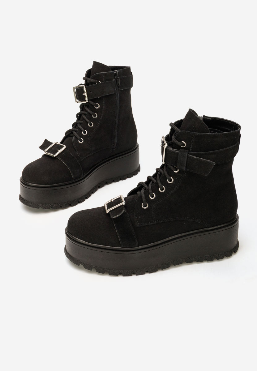 Ghete cu platformă Astrid V6 negre