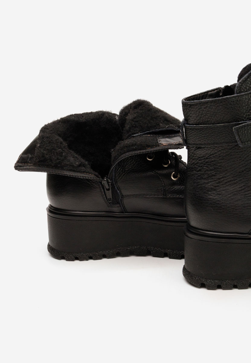 Ghete cu platformă Astrid V5 negre Ghete cu platformă Astrid V5 negre