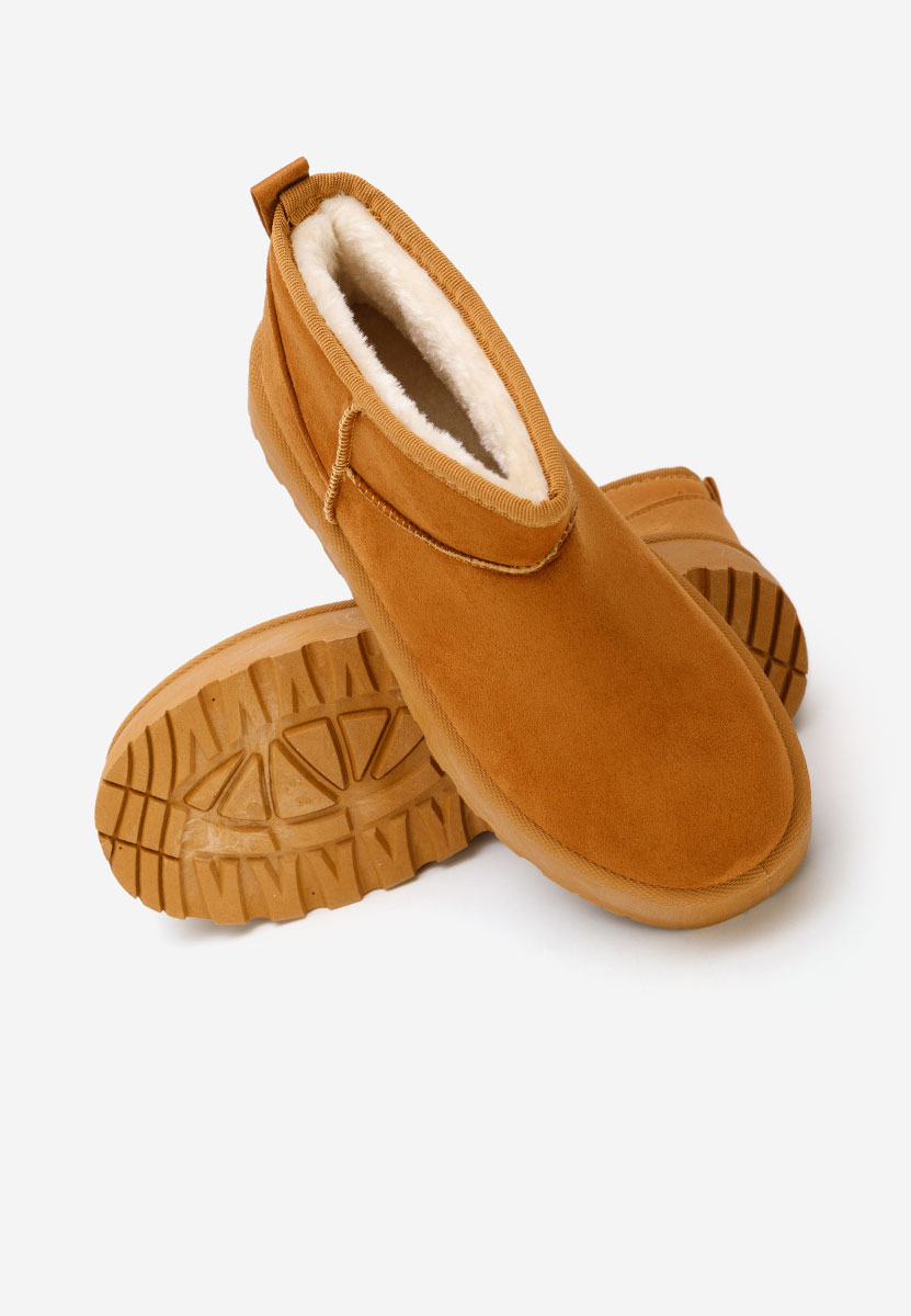 Cizme tip ugg cu platformă Zenaria camel