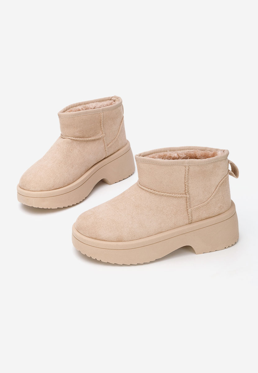 Cizme tip ugg Prelina bej