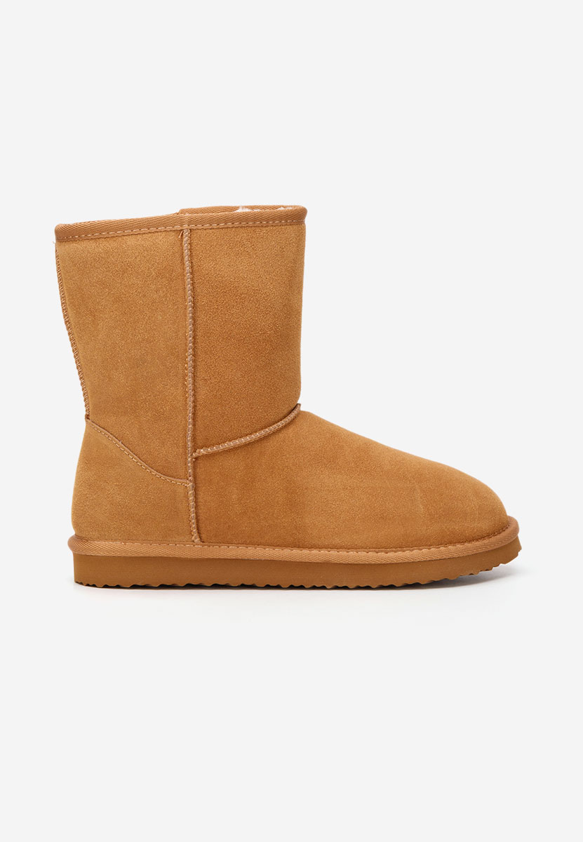 Cizme tip ugg Crisea camel