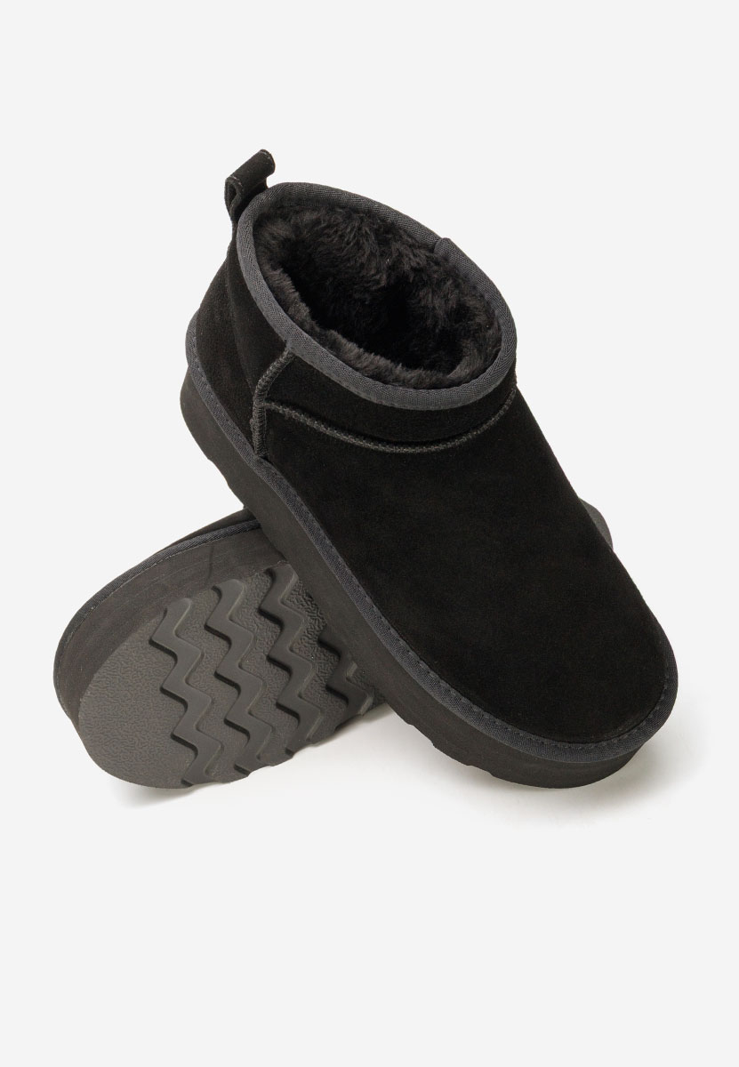 Cizme tip ugg cu platformă Fenoria negre