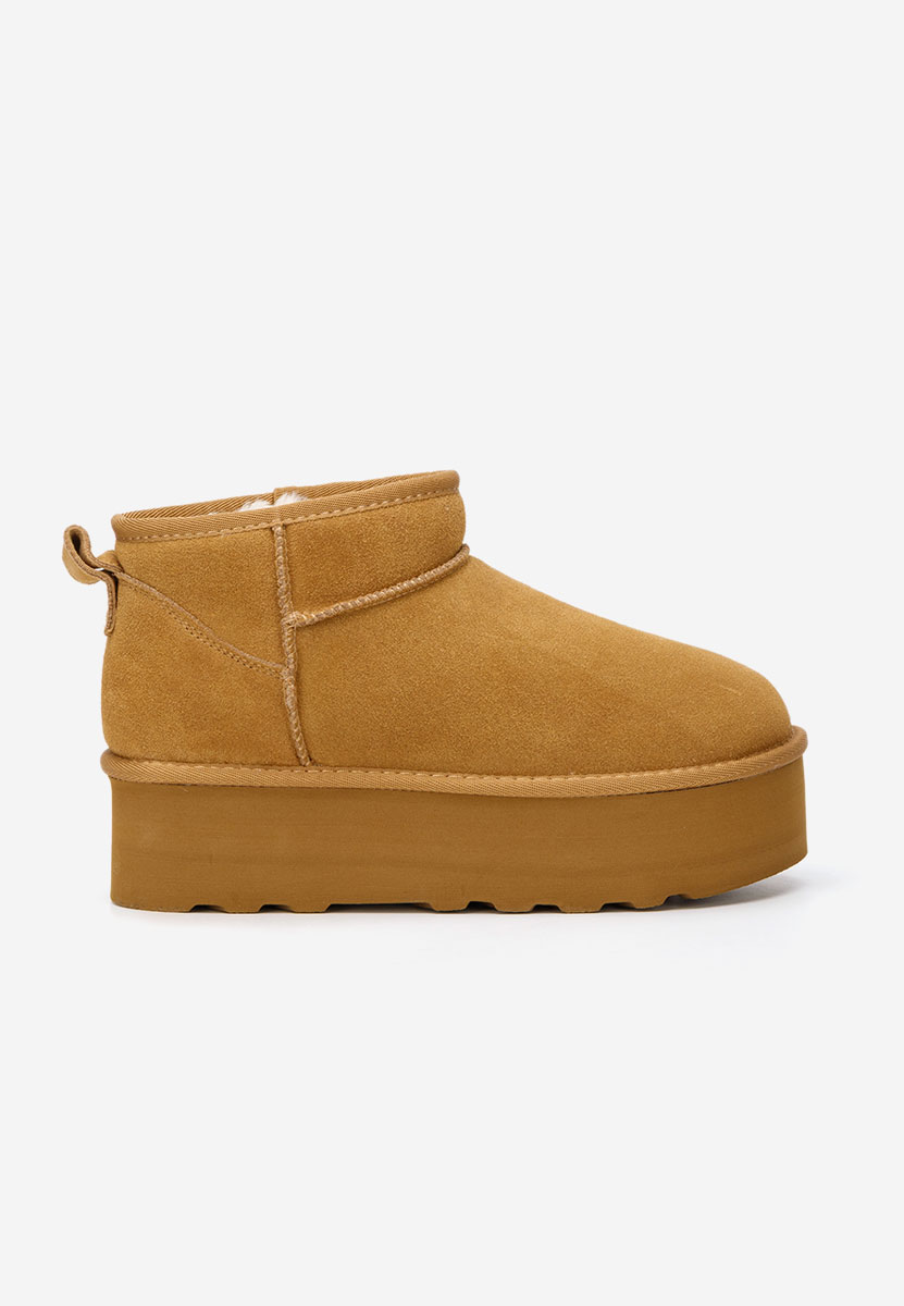 Cizme tip ugg cu platformă Fenoria camel