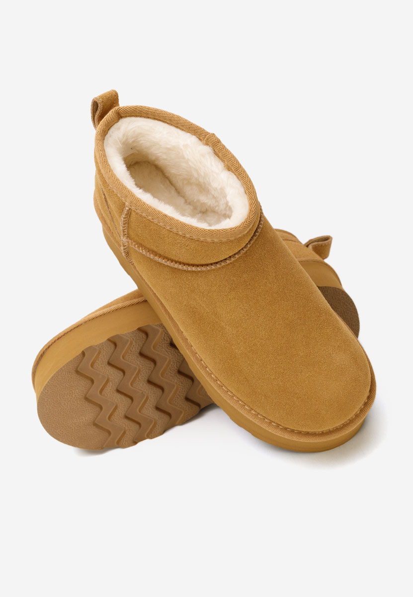 Cizme tip ugg cu platformă Fenoria camel