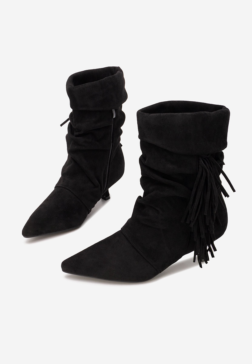 Botine dama cu toc Deizy negre