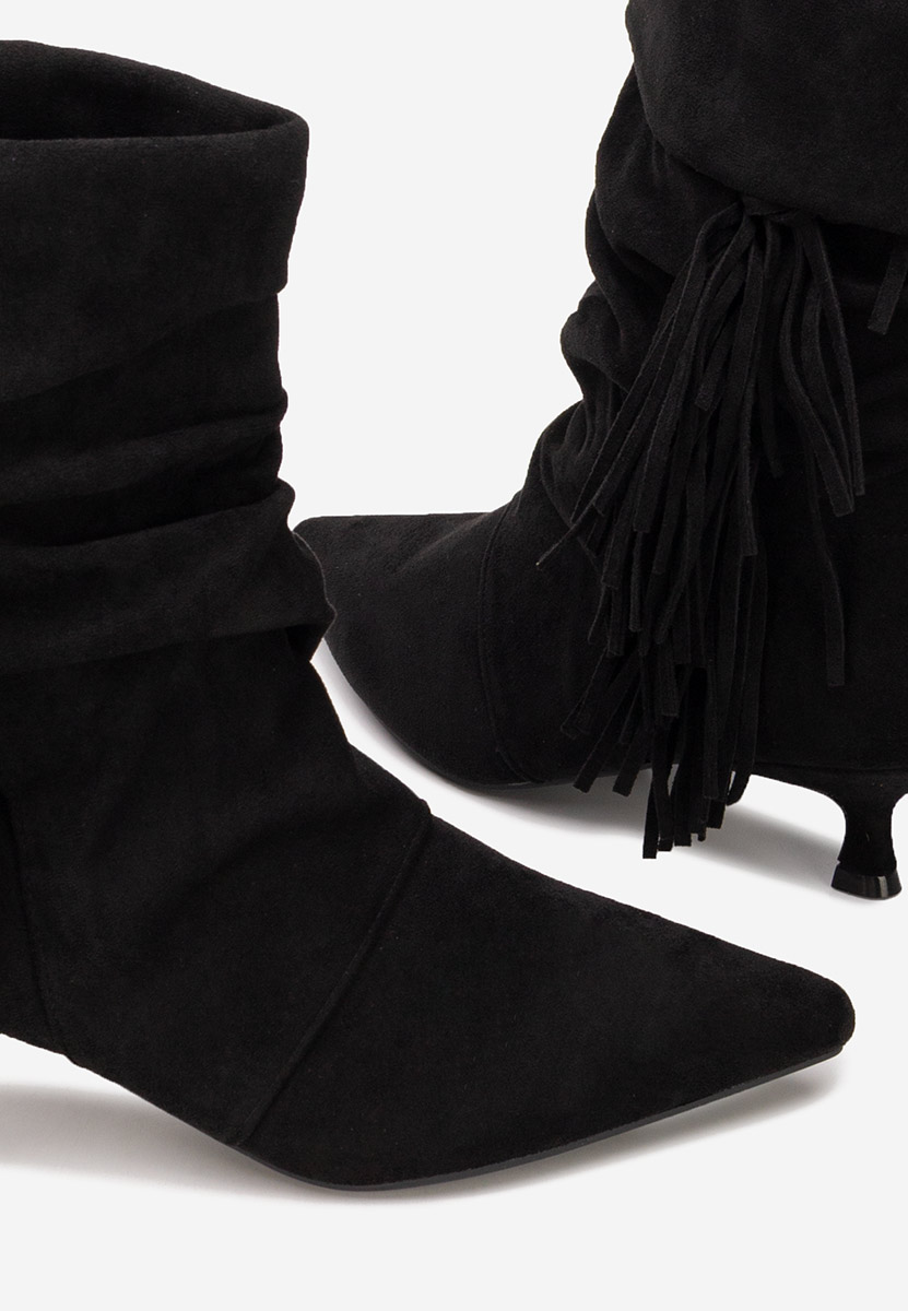 Botine dama cu toc Deizy negre