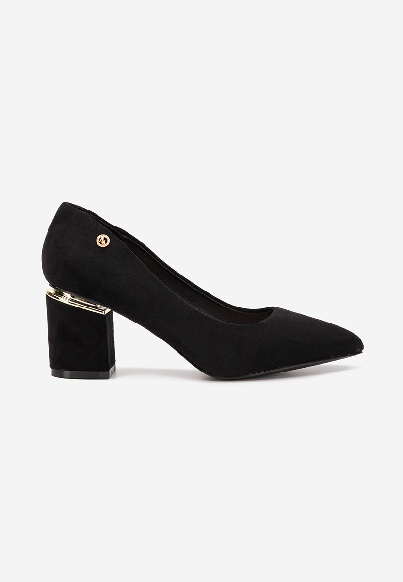 Pantofi cu toc gros Nelia V5 negri Pantofi cu toc gros Nelia V5 negri