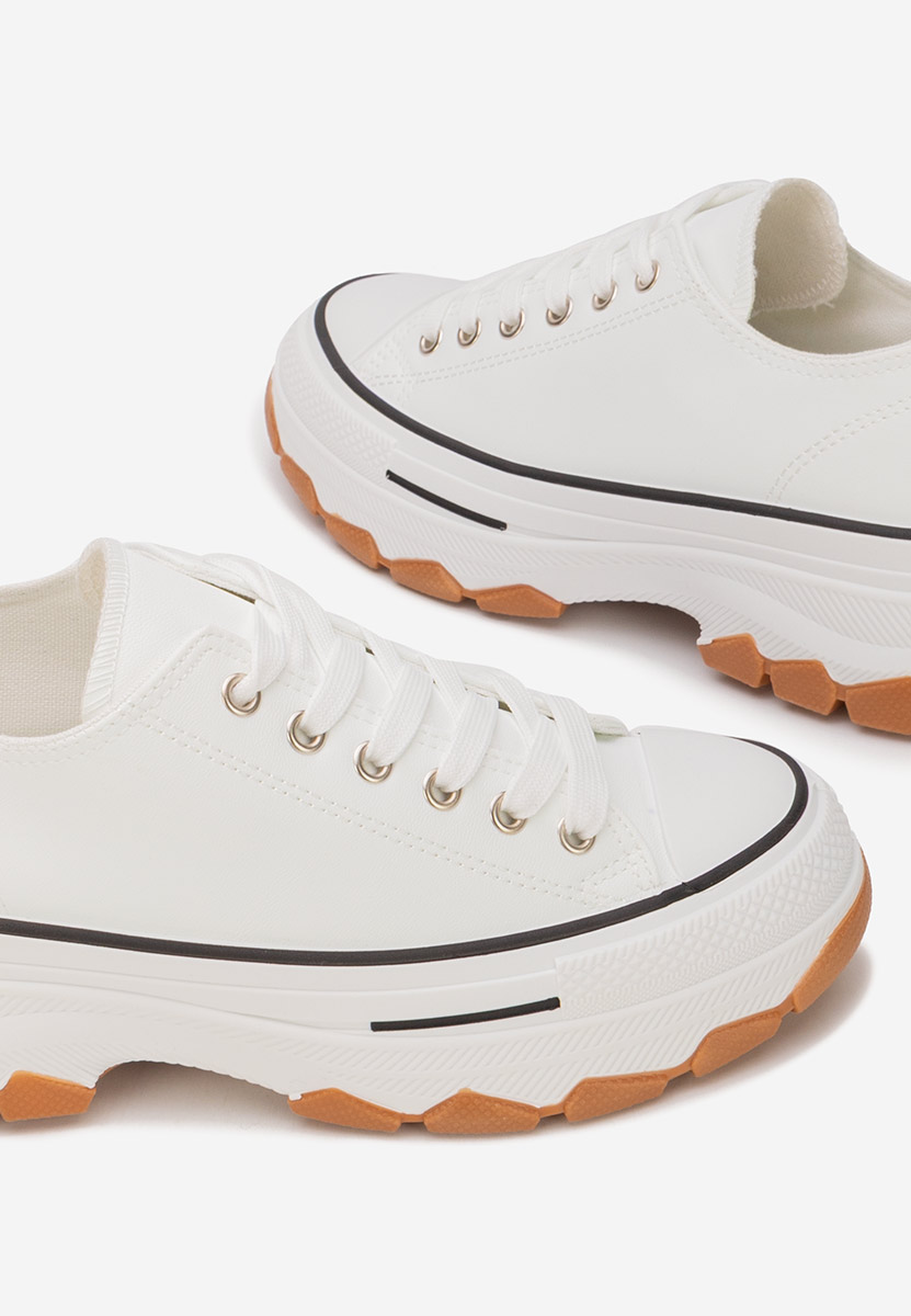 Tenisi cu platformă Raviana V4 albi