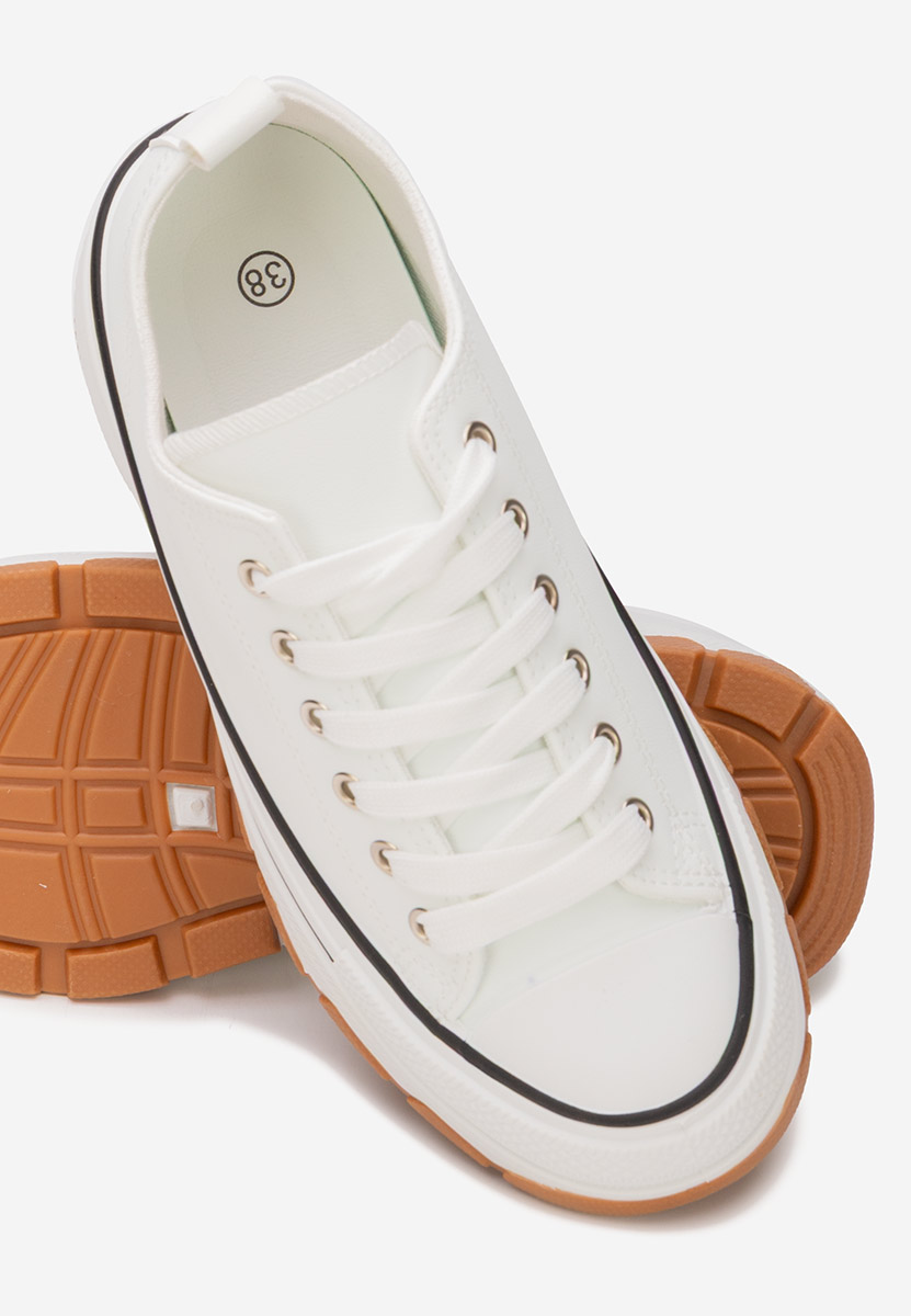 Tenisi cu platformă Raviana V4 albi