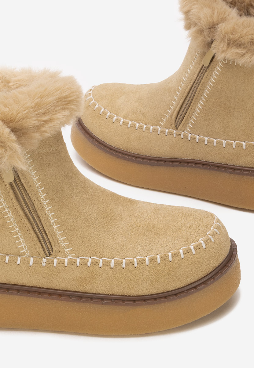 Ghete cu platformă Delyra kaki