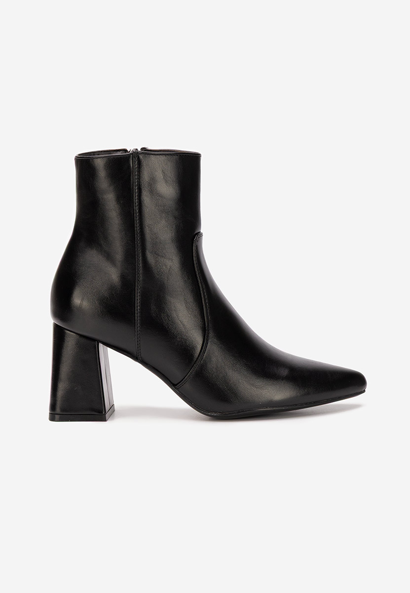 Botine cu toc gros Tavria negre